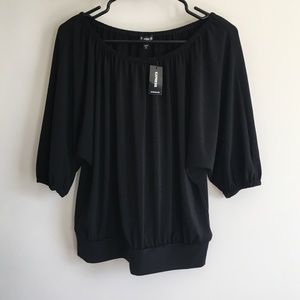 Off the Shoulder Dolman Sleeve Top